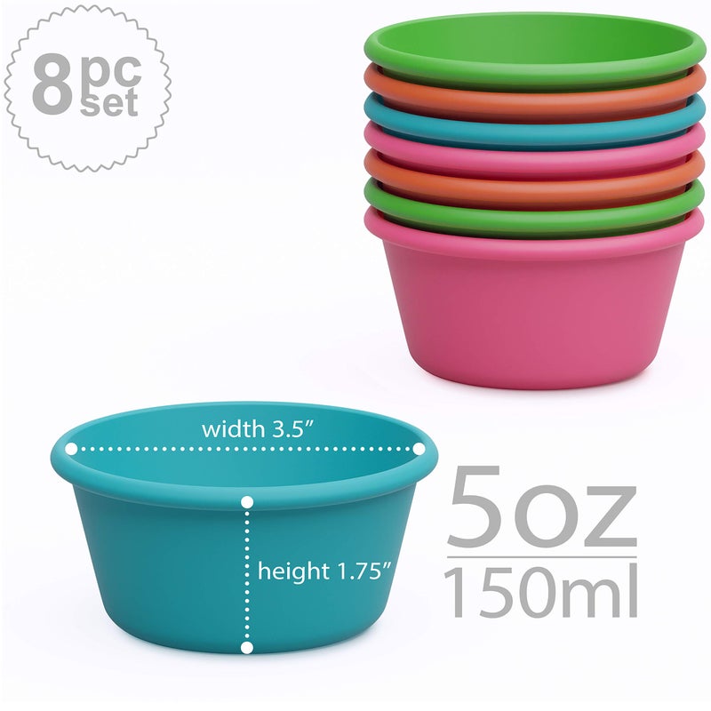 Bakerpan Silicone Jumbo Muffin Cups For Baking, Smooth Large Air Fryer Muffin Cups, 3 1/2 Inch Muffin Baking Cups, Jumbo Cupcake Liners - Set of 8 - Image 2